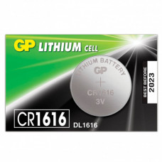 Батарейка литиевая GP Lithium CR1616 1 шт CR1616RA-7C5 в Москве