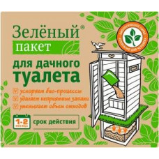 Сухая смесь Зеленый пакет для дачного туалета 30гр, арт. 112 в Москве