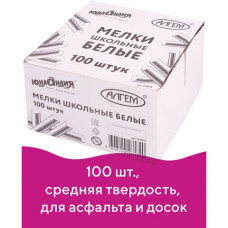 Мел белый квадратный Алгем 100 шт 229070 (8) в Москве купить