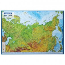 Карта России физическая интерактивная Brauberg 101х70 см 1:8,5М 112392 (4) в Москве