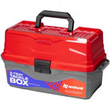 Ящик для снастей Nisus Tackle Box трехполочный красный N-TB-3-R в Москве