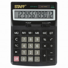 Калькулятор настольный Staff STF-2512 12 разрядов 250136 (1) в Москве купить