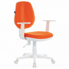 Кресло детское Brabix Fancy MG-201W ткань оранжевое 532410 (1) в Москве купить