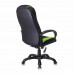 Кресло компьютерное Бюрократ Viking-9/BL+SD экокожа/ткань, черно-зеленое в Москве купить