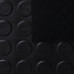 Противоскользящий резиновый коврик Vortex Пятачки 3 мм 1х10 м черный 22400 в Москве купить