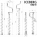 Ледобур Iceberg  130R-1600 v3.0 (диаметр 130 мм) двуручный, правый, полукруглые ножи в Москве купить