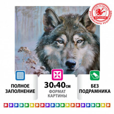 Алмазная мозаика 30х40 см Остров Сокровищ Волк без подрамника 662565 (1) в Москве купить