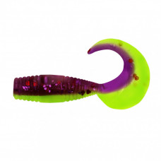 Твистер Yaman PRO Spry Tail, р.1,5 inch, цвет #26 - Violet Chartreuse (уп. 10 шт.) YP-ST15-26 в Москве