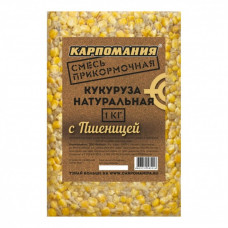 Кукуруза натуральная для рыбалки Карпомания 1кг Пшеница в Москве