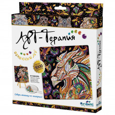 Алмазная мозаика Origami Арт-Терапия Огненный Лев 20х20 см 03216 в Москве