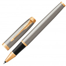 Ручка роллер Parker IM Core Brushed Metal GT с позолотой 1931663/142541 (1) в Москве купить