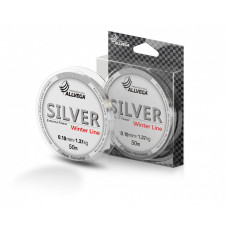 Леска Allvega Silver (50м) 0.10мм (1,37кг) серебристая