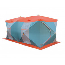 Палатка рыбака Нельма Куб-4 Люкс Профи (двухслойная, серебрянка)