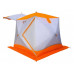 Палатка куб всесезонная Пингвин Призма Шелтерс Премиум двухслойная (белый/зеленый) в Москве купить