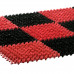 Грязезащитный коврик Vortex Травка 42х56 см черно-красный 23006 в Москве купить