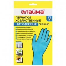 Перчатки нитриловые многоразовые гипоаллергенные Лайма размер М 604998 (12) в Москве