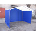 Палатка торговая Митек Домик 3,0х2,0 (труба D - 25 мм) (2 места) (белый/синий) в Москве купить
