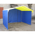 Палатка торговая Митек Домик 2,0х2,0 (труба D - 25 мм) (2 места) (белый/синий) в Москве купить