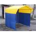 Палатка торговая Митек Домик 3,0х1,9 (разборная) (2 места) (синий/желтый) в Москве купить