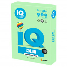 Бумага цветная для принтера IQ Color А3, 80 г/м2, 500 листов, зеленая, MG28 в Москве купить