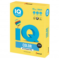 Бумага цветная для принтера IQ Color А4, 120 г/м2, 250 листов, канареечно-желтая, CY39 в Москве купить