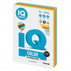 Бумага цветная для принтера IQ Color А4 80 г/м2 250 листов 5 цветов RB02/110691 (1) в Москве купить