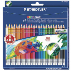 Карандаши цветные с резинкой Staedtler  Noris club 24 цвета 144 50NC2412