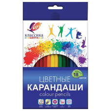 Карандаши цветные Луч Классика 18 цветов 29С 1711-08 в Москве