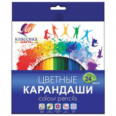 Карандаши цветные Луч Классика 24 цвета 29С 1712-08/181677 (2) в Москве